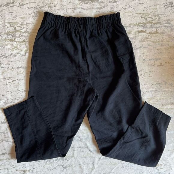 A New Day Black Rayon Trousers Ankle Length elastic waist - Picture 8 of 8